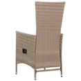 thumbnail image 3 of vidaXL 5 Piece Garden Dining Set with Cushions Beige, 3 of 5