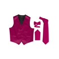 thumbnail image 1 of Omega Gilet à Boutons Formel Ensemble de Robe 4 Pcs - Rose Vif - Moyen, 1 of 1