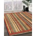 thumbnail image 2 of Ahgly Company Tapis d'Intérieur Rectangulaire Abstrait Rouge Tapis de Zone Abstrait, 4 Pieds x 6 Pieds, 2 of 6
