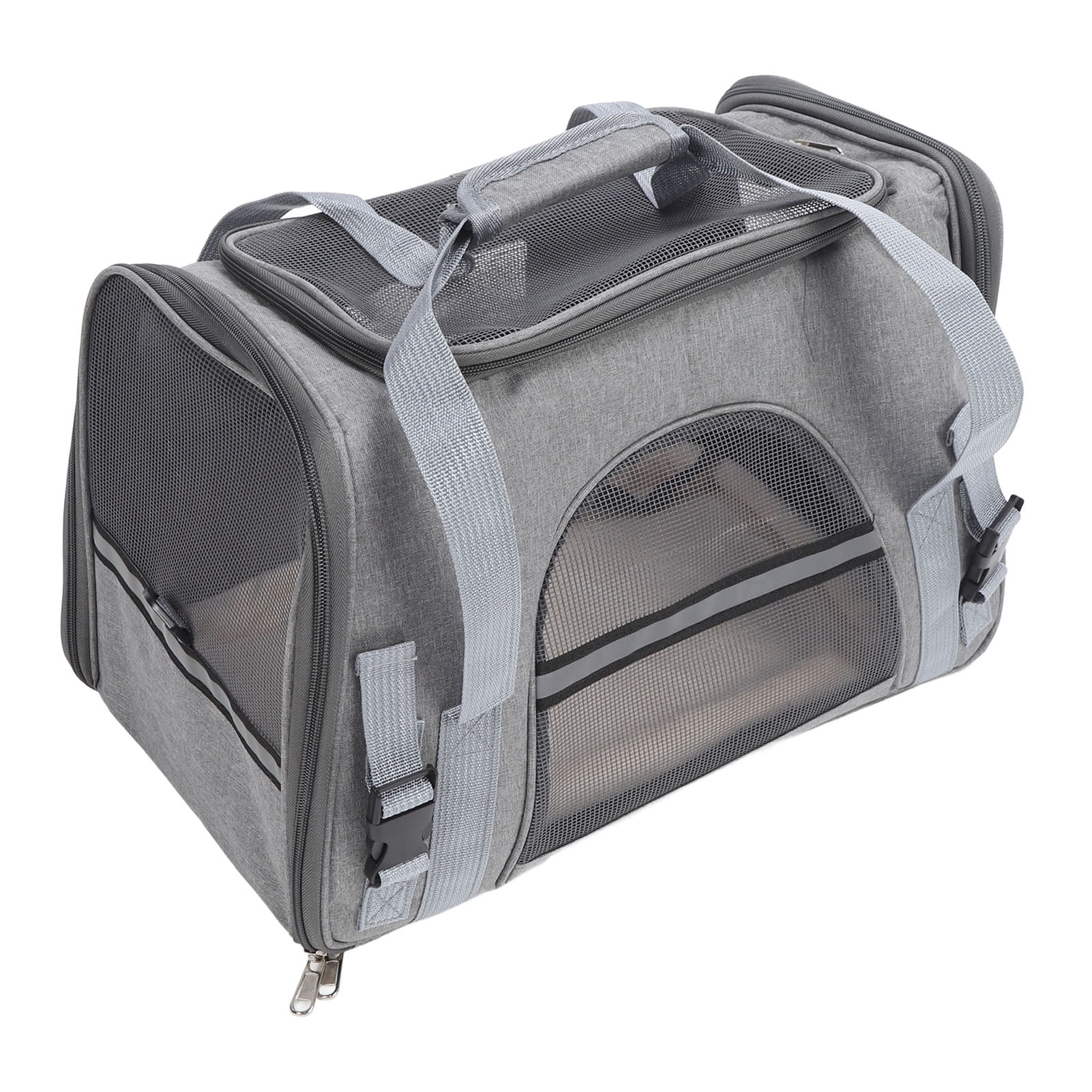 Portable Cat Carrier, Collapsible Portable Puppy Cage Tote Handbag Pet Carrier Bag for Travel Camping Shopping Hiking