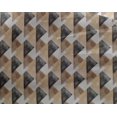 thumbnail image 4 of oneOone Georgette Viscose Light Brown Fabric Triangle Geometric Sewing Craft Projects Fabric Prints By Yard 42 Inch Wide, 4 of 4