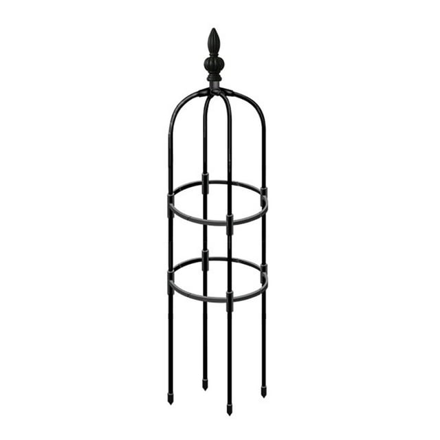 Plant Vine Rack Climbing Frame Obelisk Trellis Set Gardening Tools Household Spliced Steel Black Garden Tower Support
