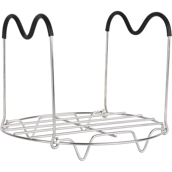 Steamer Rack Trivet with Handles Compatible for Instant Pot 6 & 8 qt Accessories - Great for Lifting out Springform Pan / Cheesecake Pan