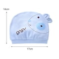 thumbnail image 3 of 2Pcs Infant Hat Breathable All Matched Cotton Cartoon Comfortable Newborn Beanie Baby Accessories, 3 of 10