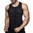 thumbnail image 3 of Taqqpue Men Compression Shirt Slimming Undershirt Body Shaper Vest, Gynecomastia Compression Tank Top, Shapewear Tummy Control, 3 of 6