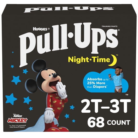 Pull-Ups Night Time Training Pants, Giga Pack, Size 2T-6T