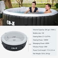 thumbnail image 2 of CO-Z 7' Inflatable Hot Tub Portable 4-6 Person Round Spa Tub for Patio Backyard Black, 2 of 9