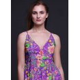 thumbnail image 2 of Bimba Robe Longue Chic à Imprimé Floral pour Femme, Style Bohème, Maxi d'Été, Tenue de Plage - XX-Grand, 2 of 5