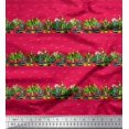 thumbnail image 1 of Soimoi Pink Cotton Poplin Fabric Cactus With Conical Pot Tree Print Sewing Fabric Yard 58 Inch Wide, 1 of 1