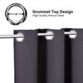 thumbnail image 3 of Blackout Kitchen Window Curtains - Thermal Insulated Blackout Grommet-Top Drapes for Cafe Store, 3 of 5