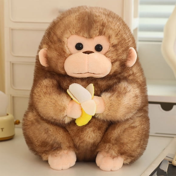CQCYD Clearance Toys under $5 Cute Soft Plush Realistic Monkey Stuffed Animals Toy Doll, Plushie Toys Birthday Christmas Anniversary Fiesta Party Classroom Prizes Gifts for Children Kids Baby Toys