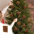 thumbnail image 1 of PEONAVET Christmas Decorations 12 Piece Flocked Christmas Balls Christmas Decoration SetMultiple Styles Of Christmas Tree Decorations Can Also Be Used for Other Party, 1 of 6