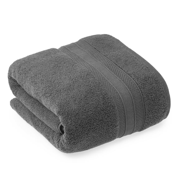 hometrends Solid 100% Cotton Bath Sheet, 1 Piece, 550 GSM, Highly Absorbent & Soft Bathsheet, Charcoal
