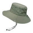 thumbnail image 2 of Harpily Mens Summer Outdoor Sun Protection Breathable Fisherman Cap Foldable Bucket Hat, 2 of 4