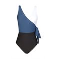 thumbnail image 2 of Womens Summer Beach Printed Zip Front One Piece Swimsuit Swimwear, 2 of 5