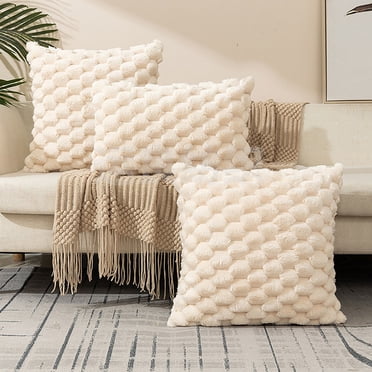 EGNMCR Weaving Snowflake Velvet Solid Color Pillow Office Sofa Lumbar Support Pillow Bedside Support Pillowcase Cushion cushion cover