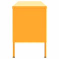 thumbnail image 2 of vidaXL Meuble TV - Acier Jaune Moutarde, 105x35x50 cm, 2 of 5