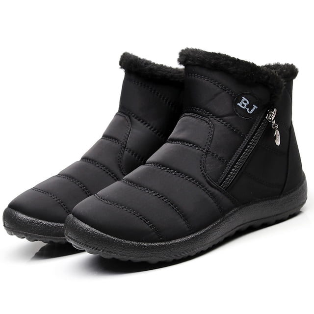 EGNMCR Bottes d'Hiver pour Femmes, Bottes d'Hiver pour Femmes Chaussures d'Hiver Chaudes pour Femmes Chaussures de Neige en Nylon Bottines Courtes Botas Chaussures pour Femmes