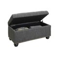 thumbnail image 4 of Convenience Concepts Designs4Comfort 7th Avenue Storage Ottoman in Gray Fabric, 4 of 5