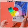 thumbnail image 2 of Acrylic Transparent Paint Tray Palette with Thumb Hole, Oval, 2 of 6