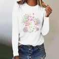 thumbnail image 2 of Pisexur Hauts d'Automne pour Femmes Mode Mignon T-Shirt Imprimé Graphique Hauts Col Rond Manches Longues Chemises pour Femmes Habillées Décontractées Sorties Hauts Confort Polyvalents Légers T-Shirts, 2 of 5