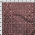 thumbnail image 3 of oneOone Georgette Viscose Fabric Leaves & Swirl Block Printed Craft Fabric BTY 42 Inch Wide, 3 of 4