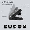 thumbnail image 3 of Contour Design Unimouse Eco Wireless Bluetooth Ergonomic Mouse - Right-Hand Vertical Design for Gaming, Laptop & Desktop - Adjustable, Mac & PC Compatible, 3 of 7
