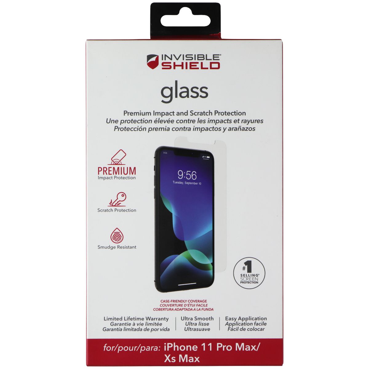 ZAGG (Glass) Series Screen Protector for iPhone 11 Pro Max &amp; Xs Max - Clear