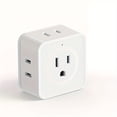 thumbnail image 5 of 1pc/2pcs Multi Plug Outlet Splitter, Multiple Outlet Extender Adapter With 5 Outlets, Side Outlet Splitter Box For Cruise, Travel, Office, Dorm Essentials, 5 of 5
