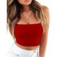 thumbnail image 3 of Haut Tube Sans Manches pour Femmes Été Dame Bandeau Extensible Court, 3 of 5