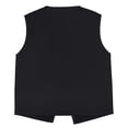thumbnail image 4 of TOPTIE Kid Volunteer No-Button Child Vest Waistcoat Party Vests 5 Packs-Black-S, 4 of 5