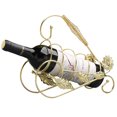 thumbnail image 1 of Wine Bottle Holder European Style Leaf Flower Iron Wine Rack Table Wine Stand, 1 of 10