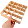 thumbnail image 3 of KAKOWELY Miniature Bookshelf Miniature Wooden Storage Rack Mini House Furniture Mini House Accessory6.5"X6.5"X1.38", 3 of 4