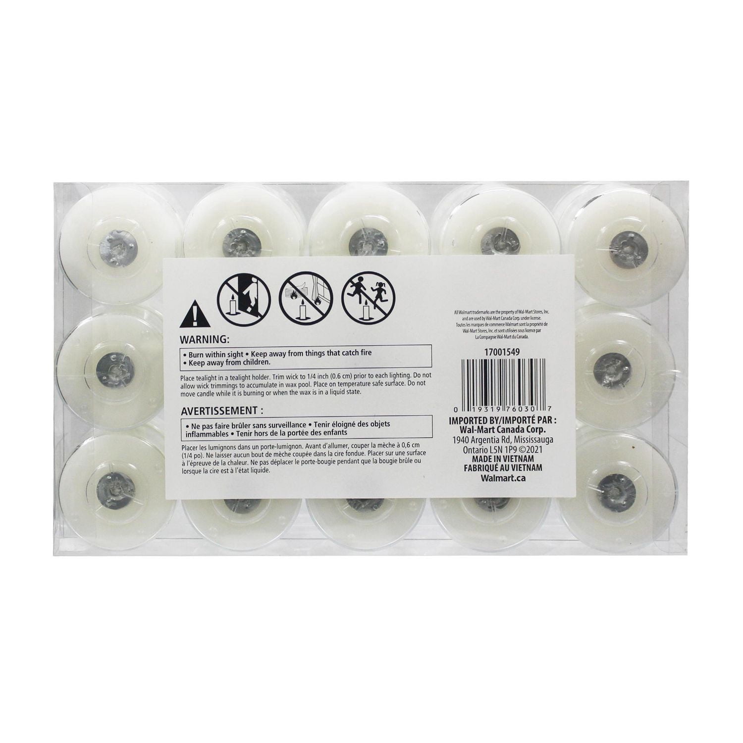 Mainstays 30PK Lumignons blanc, non parfumé