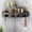 Black, variant on TIMIFIS Toothbrush Holders Corner Bathroom Counter Organizer Organizer Bathroom Sink Organizer Bathroom Organizer Countertop for Storage Bathroom Corner Shelf Storage Rack