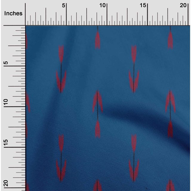 oneOone Silk Tabby Fabric Arrow Ikat Decor Fabric Printed BTY 42 Inch Wide