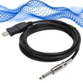 thumbnail image 1 of Guitar Cable, Guitar Cord Impedance Conversion Wide Compatibility Low  Transmission Practical Useful Esay   for Electric Guitar Bass, 1 of 8