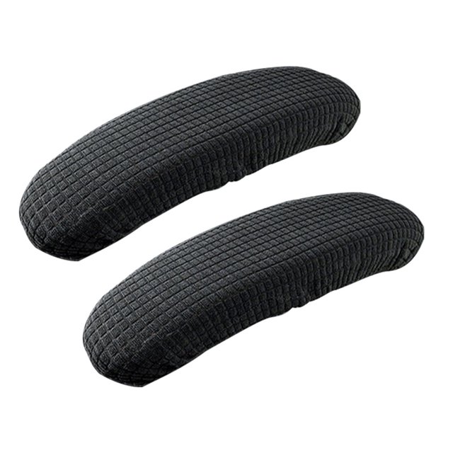 maskred Office Chair Arm Covers Dustproof Fashionable Appearance Wide Application Made Of Polyester Fibre black 2Set