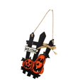 thumbnail image 3 of Halloween Welcome Sign Pumpkin Wreath Door Hanging Pendant for Halloween Decoration, 3 of 6