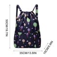 thumbnail image 3 of Rbaofujie Waterproof Drawstring Gym Backpack Bag for Men & Women, Sport Gym Sack Mini Travel Daypack, 3 of 3