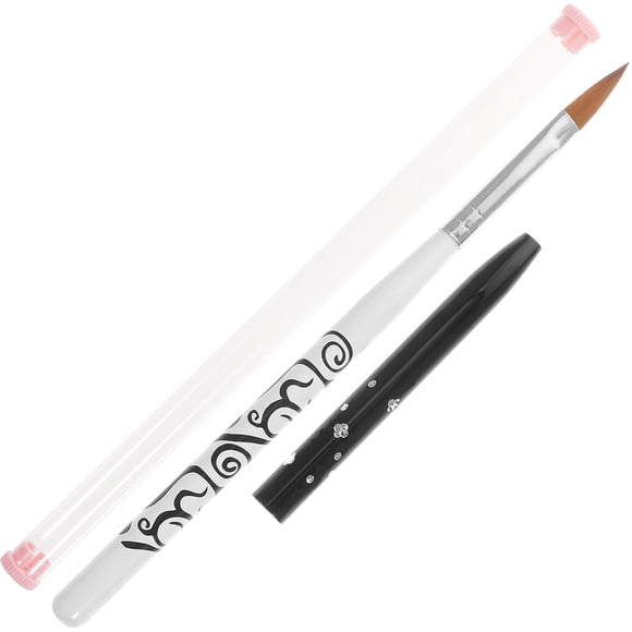 No.10 Pinceau à Ongles Détachable en Acrylique pour Peinture d'Ongles