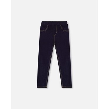 Deux Par Deux Baby Girl Navy Blue Denim Jeggings