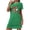 Green, variant on Super Soft Pajamas for Women Nightgown for Woman Night Dress Short Sleeve Printed Sleep Shirt Sleepwear Soft Nightshirts Valentine's Day Print Sleepshirts Soft Sleep Dress Classic Tee Nightdress XXL