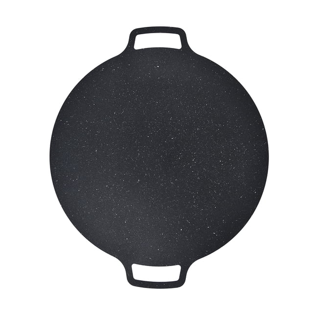 Poêle à Griller Coréenne, Plateau Rond de Cuisson Antiadhésif Sécuritaire et Résistant à la Chaleur pour Steak, Bacon, Viande