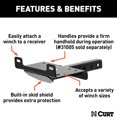 thumbnail image 2 of CURT 31010 Trailer Hitch Mounted Winch Mount, Fits 2 Inch Receiver Tube, 2 of 7