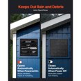 thumbnail image 3 of KFFKFF 20 inch Shutter Exhaust Fan, Wall Mounted Attic Vent Fan with Smart Programming Variable Speed Temperature Control, 4800 CFM,EC Motor,Timer, Black, 3 of 8