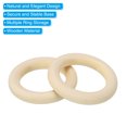 thumbnail image 4 of Unique Bargains 40mm Wooden Rings for Crafts, 30 Pack Natural Wood Rings Unfinished Wood Loop Circle, 4 of 8