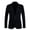 Black, variant on Grrvtrz Women's Velvet Blazers Business Long Sleeve Jackets Mid Length Slim Fit Button Down Blazer