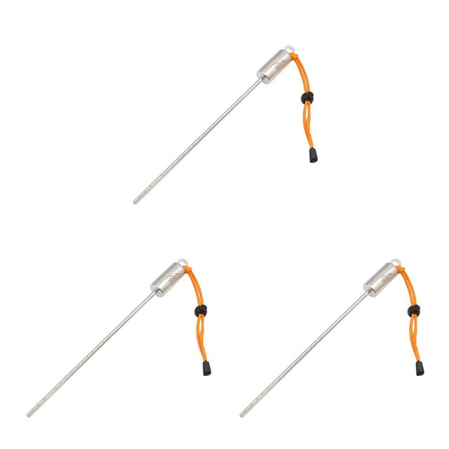 Transemion Keep Diving Steel Pointer Rod Noise Underwater Tickle Rattle Dive Stick Bottle Knocker Probe Hand Lanyard Tool Kids Orange 3Set