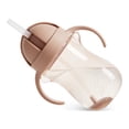 thumbnail image 2 of Munchkin Any Angle Spill Proof Weighted Straw Trainer Cup, Transition Sippy Cups for Toddlers and Babies, Click Lock Technology & Fun Dog Design, 10 Ounce, Brown, 2 of 8